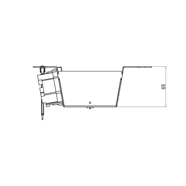 Produktbild UBD 215 249  -  Steckdoseneinsatz für 2x4V FLF inkl. 1x 3xT13/s, weiss